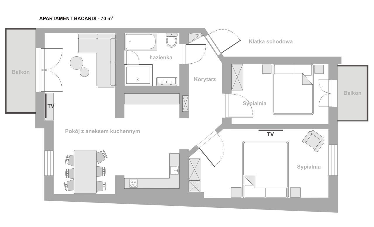 Apartmán Sanhaus - Parkowa 44 - 2 Minuty Od Plazy